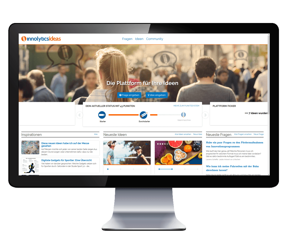 Ideenmanagement-Software Screen