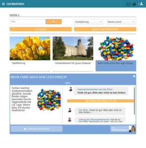 02-Open-Innovation-Software-CoCreator-Beispiel-Ideenübersicht-mit-Einzelidee