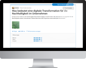 Digitale Transformation in Unternehmen Diskussion Digitalisierung